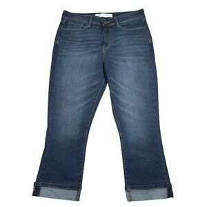 Levi Strauss Signature Gold Mid Rise Capri Jean Size 12 Cuffed 31W Classic Y2K